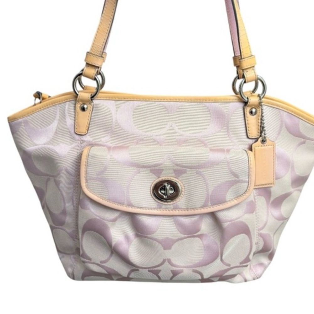 Coach Pink and Cream Women's Bag